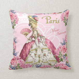 Marie Antoinette Pink Roses Lijst Pillow Kussen