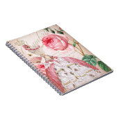 Marie Antoinette Pink  Rozen notebook Notitieboek (Rechterzijde)