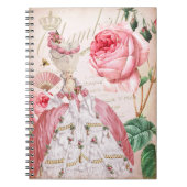Marie Antoinette Pink Rozen notebook Notitieboek (Voorkant)