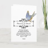 Marie Antoinette Poodle Mode Bord Stationery Notitiekaartje (Achterkant)