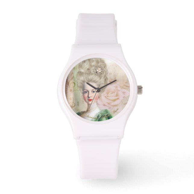 Marie Antoinette  Portrait Watch Tea Rose Horloge (Voorkant)