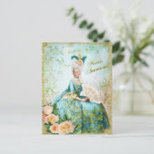 Marie Antoinette Portret Briefkaart Smaragdtuin (Staand voorkant)
