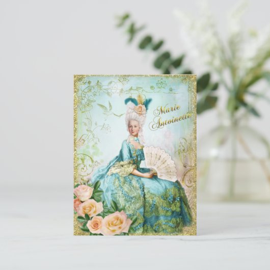 Marie Antoinette Portret Briefkaart Smaragdtuin (Staand voorkant)
