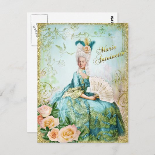 Marie Antoinette Portret Briefkaart Smaragdtuin (Voorkant / Achterkant)