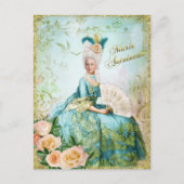 Marie Antoinette Portret Briefkaart Smaragdtuin (Voorkant)
