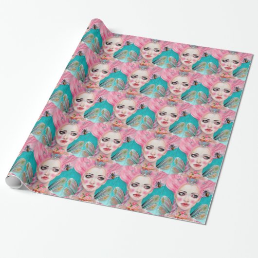 Marie Antoinette Queen Bee Cadeaupapier (Uitgerold)