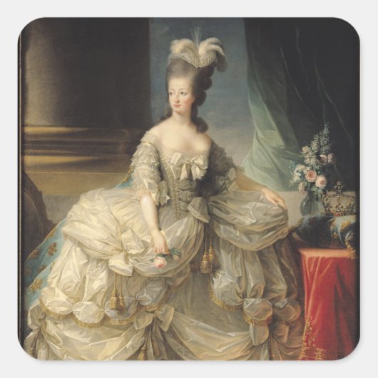 Marie Antoinette Queen of France, 1779 Vierkante Sticker (Voorkant)