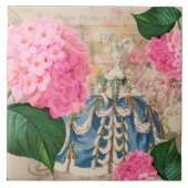 Marie Antoinette Redoute Hydrangea Ceramic Tile Tegeltje (Voorkant)