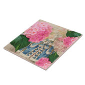 Marie Antoinette Redoute Hydrangea Ceramic Tile Tegeltje (Zijkant)