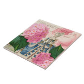 Marie Antoinette Redoute Hydrangea Ceramic Tile Tegeltje (Zijkant)