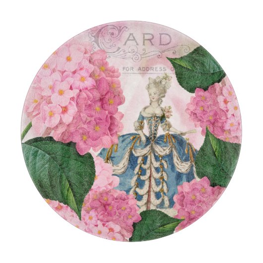 Marie Antoinette Redoute Round Cutting Board Snijplank (Voorkant)