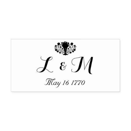  Marie Antoinette Rococo 1700s bruiloft Rubberstempel (Afrduk)