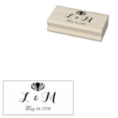 Marie Antoinette Rococo 1700s bruiloft Rubberstempel (Gestempeld)