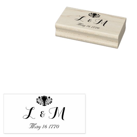  Marie Antoinette Rococo 1700s bruiloft Rubberstempel (Gestempeld)