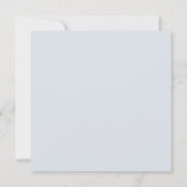 Marie Antoinette Rococo Blauw Bruiloft Uitnodiging (Achterkant)