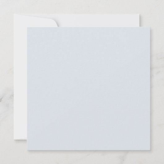 Marie Antoinette Rococo Blauw Bruiloft Uitnodiging (Achterkant)