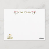 Marie Antoinette Rococo Fragonard Green postcard Briefkaart (Achterkant)