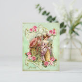 Marie Antoinette Rococo Liefhebbers Roos Lady Brie Briefkaart (Staand voorkant)