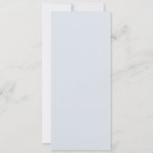 Marie Antoinette Rococo Stoffig Blauw Bruiloft Kaart (Achterkant)