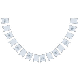 Marie Antoinette Rococo Stoffig Blauw Bruiloft Vlaggetjes