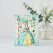 Marie Antoinette Romantic Mint Dream Briefkaart (Staand voorkant)