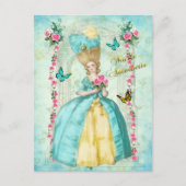 Marie Antoinette Romantic Mint Dream Briefkaart (Voorkant)