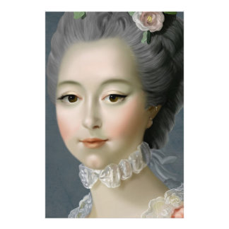 Marie Antoinette – Romantic Rococo Portrait Foto Afdruk
