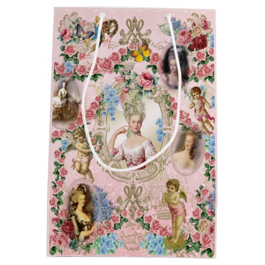 Marie Antoinette Rose of Versailles  Gift Bag Medium Cadeauzakje (Achterkant)