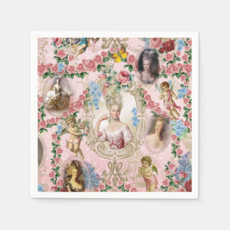 Marie Antoinette rose of Verseilles napkin Servet