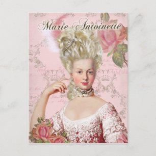 Marie Antoinette RosePink Portrait Briefkaart