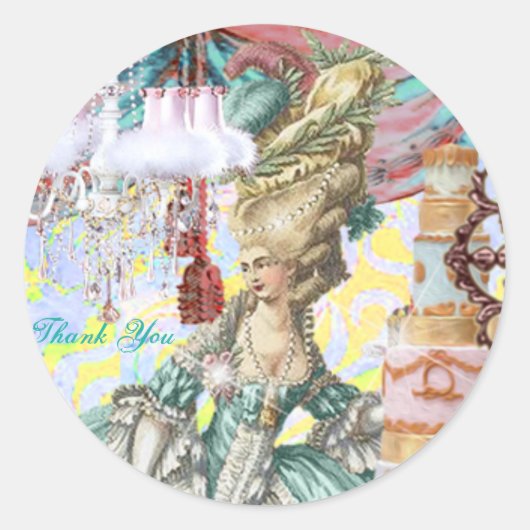 Marie Antoinette Round Label van Michelle Falero (Voorkant)