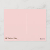 Marie Antoinette Roze Damask Antonia Roos Briefkaa Briefkaart (Achterkant)