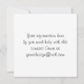 Marie Antoinette Roze Rozen in Parijs Nodigen Uit Kaart (Achterkant)