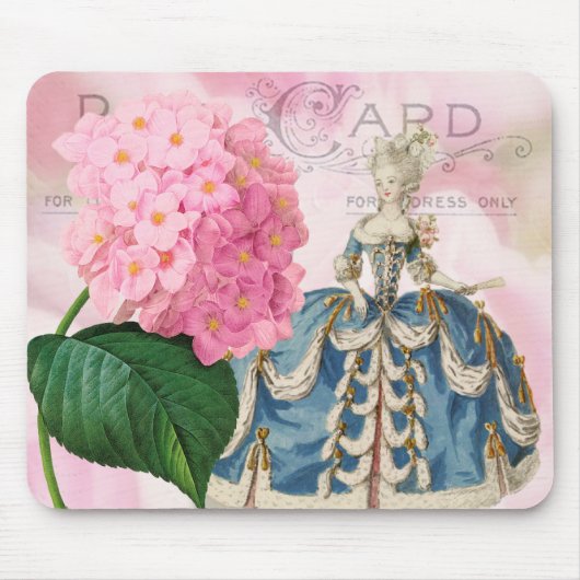 Marie Antoinette Shabby Mousepad Muismat (Voorkant)