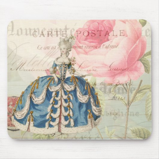 Marie Antoinette Shabby Mousepad Muismat (Voorkant)