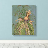 Marie Antoinette SIZE - Canvas Afdruk (Insitu (Houten vloer))