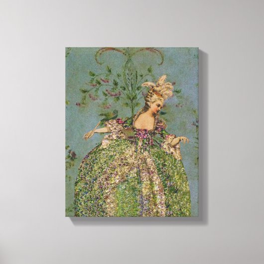 Marie Antoinette SIZE - Canvas Afdruk (Voorkant)