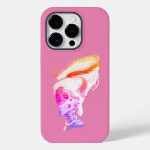 Marie Antoinette Skull op roze Hoesje-Mate iPhone  Case-Mate iPhone 14 Pro Hoesje