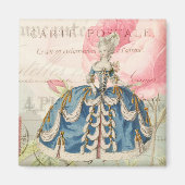 Marie Antoinette Square Magnet (Voorkant)