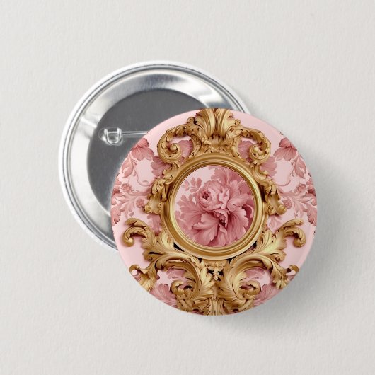Marie-Antoinette-stijl Ronde Button 5,7 Cm (Voorkant /achterkant)