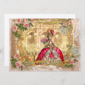 Marie Antoinette te Versailles in Pink Kaart (Voorkant / Achterkant)