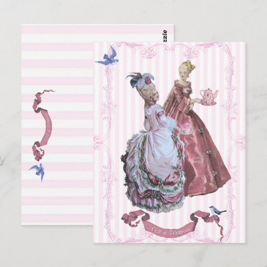 Marie Antoinette Tea bij Trianon Briefkaart (Voorkant / Achterkant)