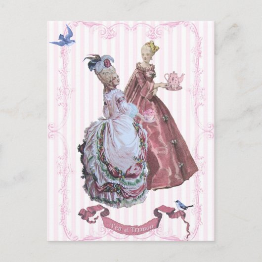 Marie Antoinette Tea bij Trianon Briefkaart (Voorkant)
