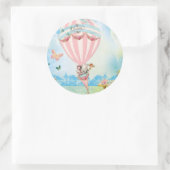 Marie Antoinette Tea in Versailles in een RozeBalo Ronde Sticker (Tas)