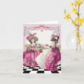 Marie Antoinette Tea Kaart (Gele Bloem)