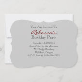 marie antoinette tea pot florale verjaardagsfeest kaart (Achterkant)