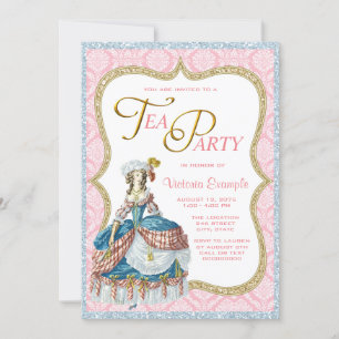 Marie Antoinette Theepartij Kaart