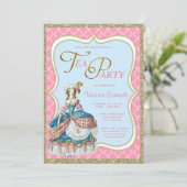 Marie Antoinette Theepartij Kaart (Staand voorkant)