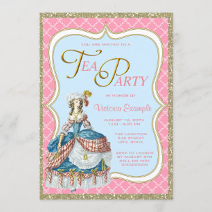 Marie Antoinette Theepartij Kaart