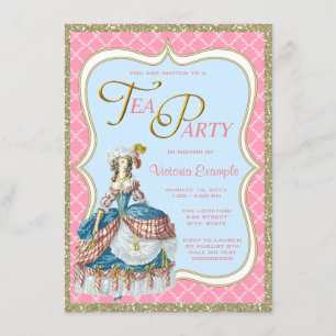 Marie Antoinette Theepartij Kaart